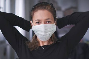 Face mask and sanitizer